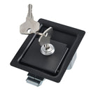Black Rustproof Toolbox Lock Stainless Door Key Latch Paddle Handle Trailer