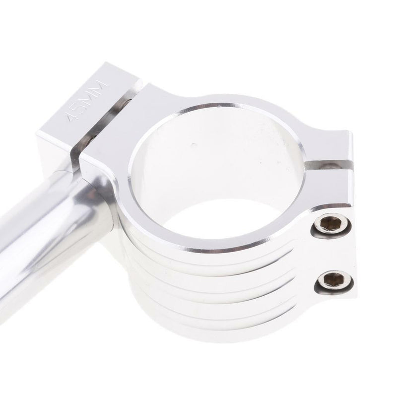 45mm CNC Aluminium Alloy Motorcycle Clip-On Handle Bar Handlebars - Chrome