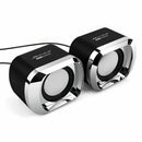USB 2.0 Notebook Speakers Wired Stereo Mini Computer Speaker for Desktop La X3W2
