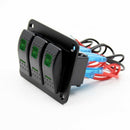12V-24V-3-Gang-Toggle-Rocker-Switch-Panel-Green-LED-Light-On-Off-Car-Marine