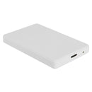 2.5 inch USB 3.0 Hard Disk Enclosure 6Gbps HDD SSD External Case (White)