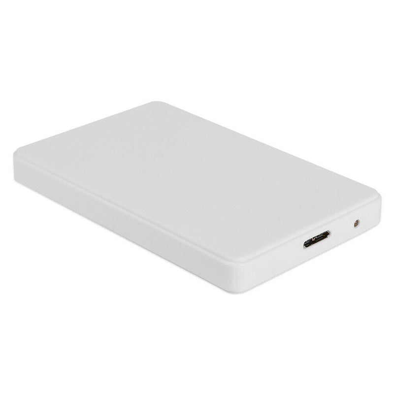 2.5 inch USB 3.0 Hard Disk Enclosure 6Gbps HDD SSD External Case (White)