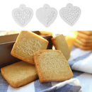 3pcs Cake Stencils Set Cake Cookie Stencil Fondant Cake Mould Decoration