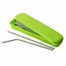 8 Pack Stainless Steel Drinking Straws with Cleaning Brushes and Portable S L5T7