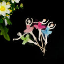 24 Pcs Ballerina Girl Cupcake Baby Birthday Party Decorations Cake Accessor V1R1
