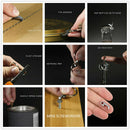 Multi-function Pocket Survial Tool Bottle Opener Multi-Tool Keyring Outdoor