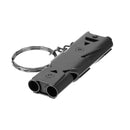 150db Pocket Stainless Steel Outdoor Double Tube High Decibel Survival Whistle