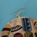 New Personality Handmade Natural African Wooden Earrings for Women Jewelry E