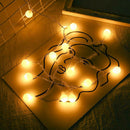 2.35m 20 LED Globe Lamp String Garlands USB Powered Christmas Outdoor Decor