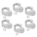 6pcs Stainless Steel Hook for Coat, Clothes ,Towel , Hat