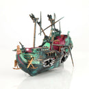 Large Aquarium Decoration Boat Plactic Aquarium Ship Air Split Shipwreck Fi L6A3