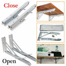 2X Heavy Duty White 90 Degree e-Wall Mounted Detachable Decorative Metal An P6W8