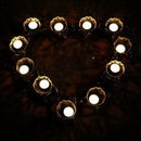 European Wrought Iron Hollow Candlestick Candle Holder Dessert Cake Stand