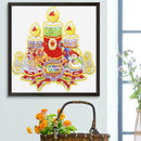 5D DIY Special Shaped Diamond Painting Christmas Candle Cross Stitch Kits
