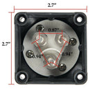 3 Position Disconnect Isolator Master Switch, 12-60V Battery Power Cut Off