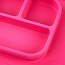 Children's Plate BPA Free Non Slip Baby Plate Silicone Plaid Placemat for ChH3L1