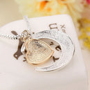 Heart Pendant Necklace Jewelry I Love You To The Moon Back Letter Mom Neckl