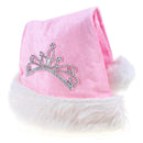 Pink Crown Christmas Hats Children's Day Santa Costume Hair Accessories OZ
