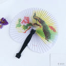 Summer Handheld Fan Chinese Folding Hand Fan Printed Paper Decorative giftBX