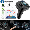 QC3.0 Wireless Bluetooth Handsfree Car FM Transmitter MP3 Player USB Charger Kit