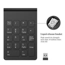 Numeric Keypad Wireless 18 Keys Numpad With 2.4G Mini USB Number Pad Receiver