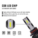2pcs HB4 LED Headlight Conversion Kit Bulbs 80W 16000LM 6000K Beam DC 9V-32V