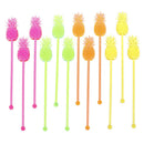 12pcs Pineapple Cocktail Swizzle Sticks Stirrer Coffee Wine Muddler PuddlME