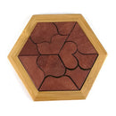 Wooden Tangram Jigsaw Board Educational Early Learning Wood Puzzles Game To