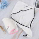 Microfiber Towel Quick Dry Hair Magic Drying Turban Wrap Hat Cap Bathing  OZ