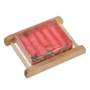 Natural Wood Soap Tray Holder Dish Storage Bath Shower Plate Home BathroomWash