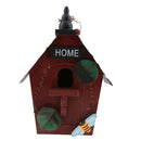 2 Pieces Natural Rustic Wooden Birdhouse, Small Hanging Birdhouse Outdoor,