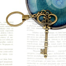 Crown Necklace Pendant Bronze Keyring Charm Keychain Favors Decoration Pendant