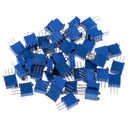 50 Pcs 10 Ohm- 20K Ohm 3296W Trimmer Trim Pot Potentiometer Resistor Kit