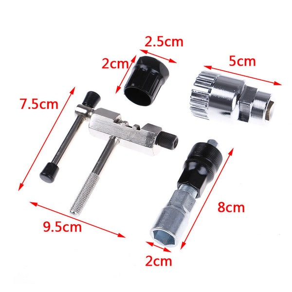 Mountain Bike Bicycle Crank Chain Axis Extractor Removal Repair Tool Set A Hn