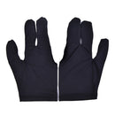 4X Black Nylon 3 Finger Gloves Shooter Pool Billiards Cue Glove Indoor GameS Ew