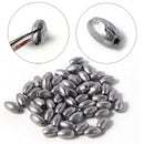 50PCS/set Pure Lead Olive Shape Sinker Outdoors Drain Fishing Making Supplies