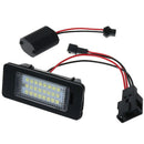 Black PC Audi License Plate Light 24 SMD LED kit No Error A4 B8 A6 S5 Q5