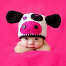 Newborn Baby Infants Cow Hat Crochet Knitted Cap Beanie Photography Prop