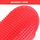 Dog Cat Bath Brush Rubber Glove Hair Fur Grooming Massage Pets Supplies