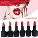 6 Colors/Set Sexy Mushroom Lipstick Waterproof Matte Long Lasting