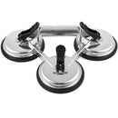1X(Heavy Duty Triple Locking Suction Cup Pad, Aluminum 3 Plates Hand Vacuum