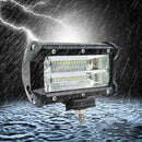 Truck Car Boat Offroad 5in 72W 24LED Yellow Lens Work Light Bar Spotlight Lamp