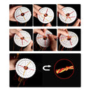handmade knitting disc round square bracelet braided knot rope tray eva tool  BX