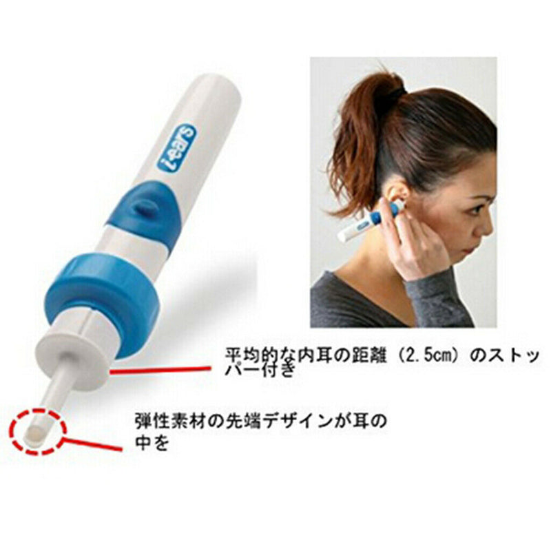 Electric Ear Vacuum Cleaner Wax Dirt Fluid Remover Painless Ear Cleaner