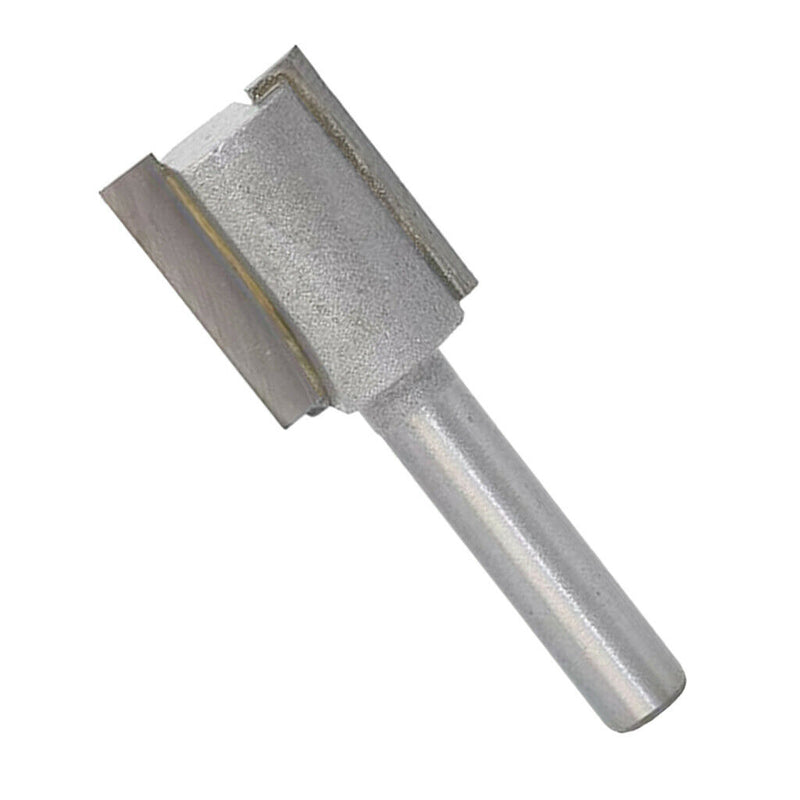 2pcs 1/4inch Shank Carbide Single Flute Tipped Straight Router Bit Milling