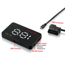 A1000 Windscreen Car Head Up Display 3.5" HUD OBD II ODB2 MPH KMH Speed Warning