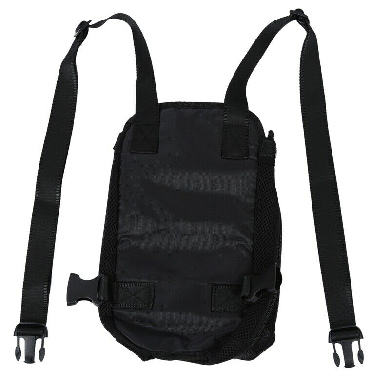 Black Dog Pet Cat Carrier Backpack Bag Net Adjustable M