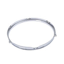 2 Pieces Die Cast Tom Drum Hoops Set 1.5mm Percussion Instrument Parts, 12 Inch