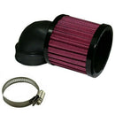 1 Sets 90 Degree Curved Motorcycle Air Cleaner Intake Filter with Adjustabl