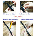 50pcs Cable Clips the Adhesive Cable Ties, Adjustable Nylon Cable Zip Ties